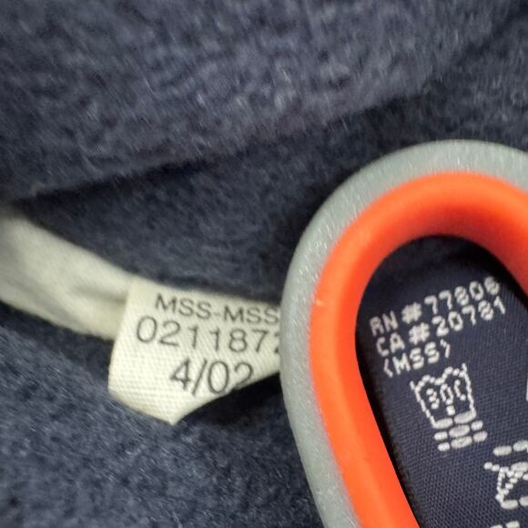 Vintage Tommy Hilfiger Mens Jacket Reversible Fleece Size Med Y2K Spell out Hood - Picture 6 of 11